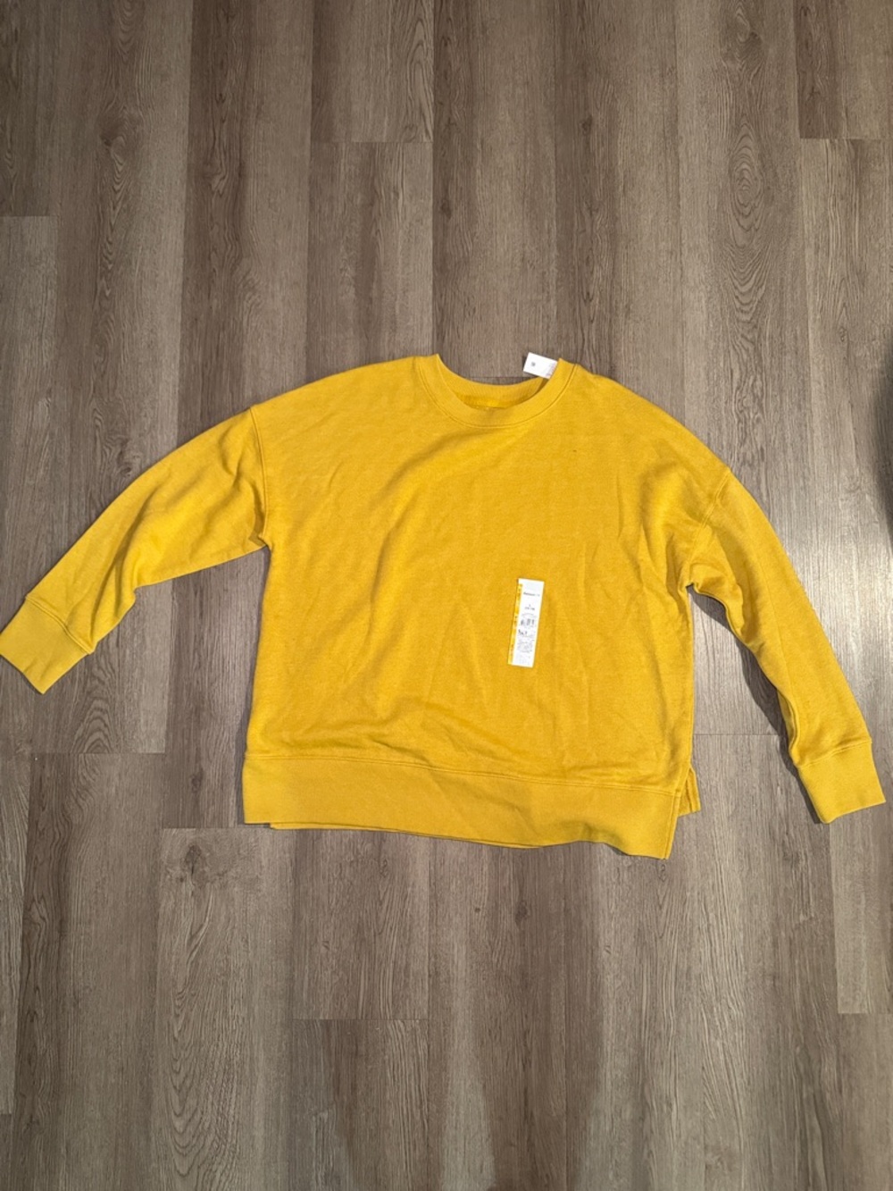Time and Tru Men's Golden Yellow Crewneck Sweatshirt